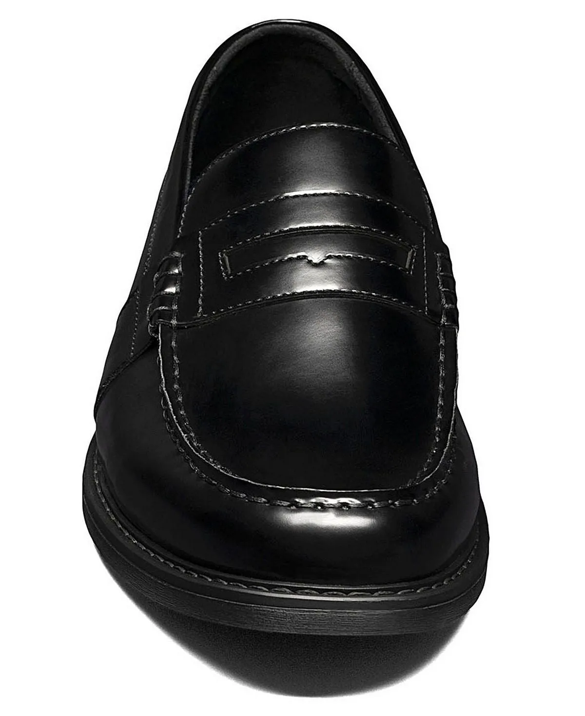 Lincoln Men's Penny Loafers moc toe Nunn Bush Black