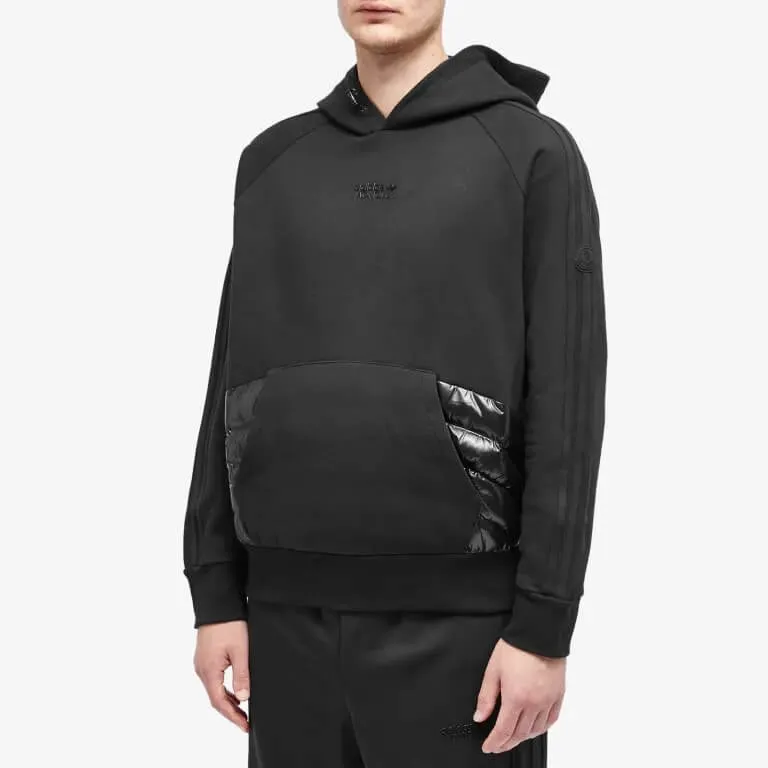 Moncler x Adidas Originals Down Panel Sweatshirt, black