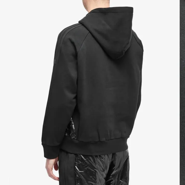 Moncler x Adidas Originals Down Panel Sweatshirt, black