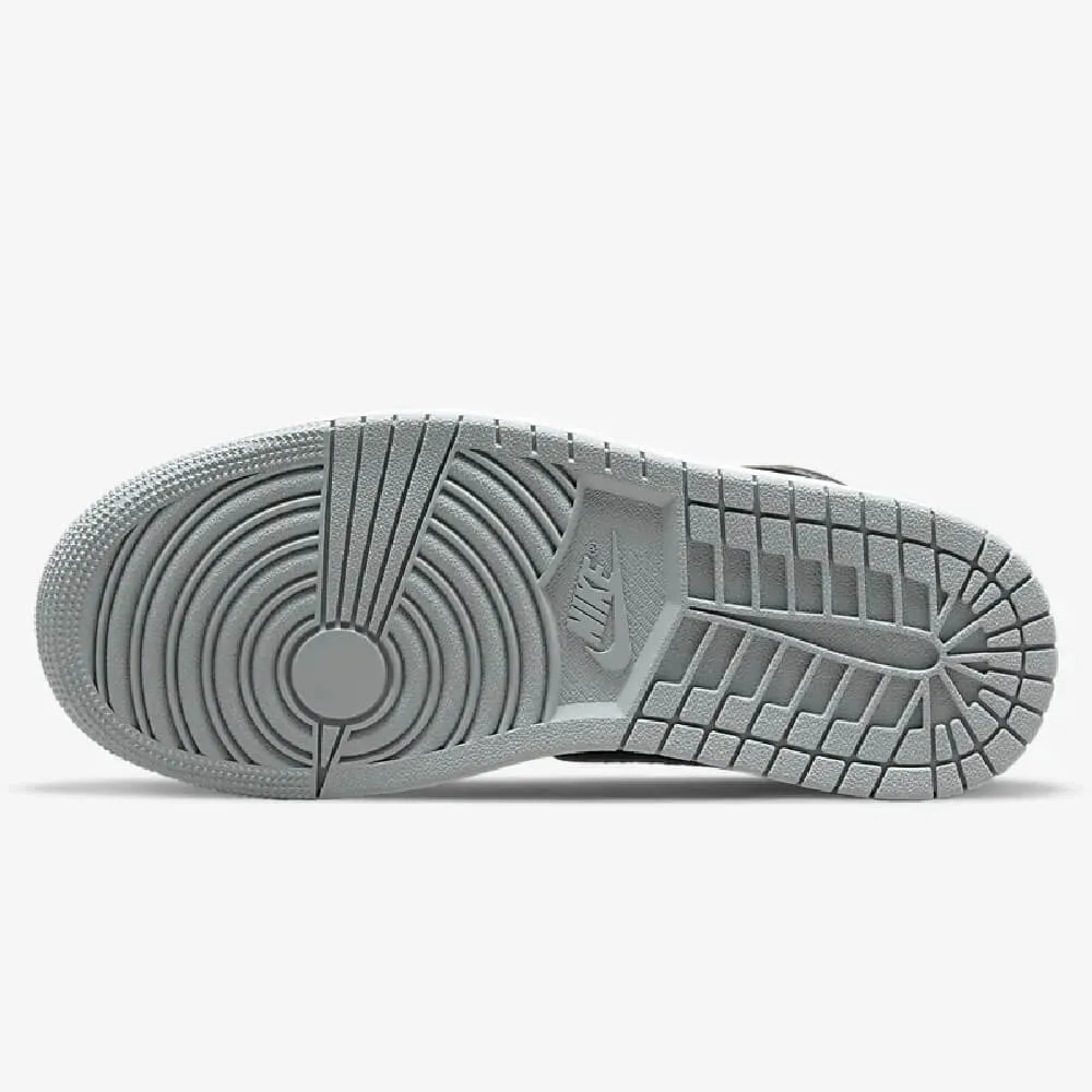 Nike Air Jordan 1 Mid, white/gray/black