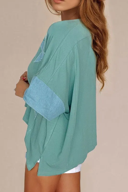 Not Too Late Star Oversized T-Shirt