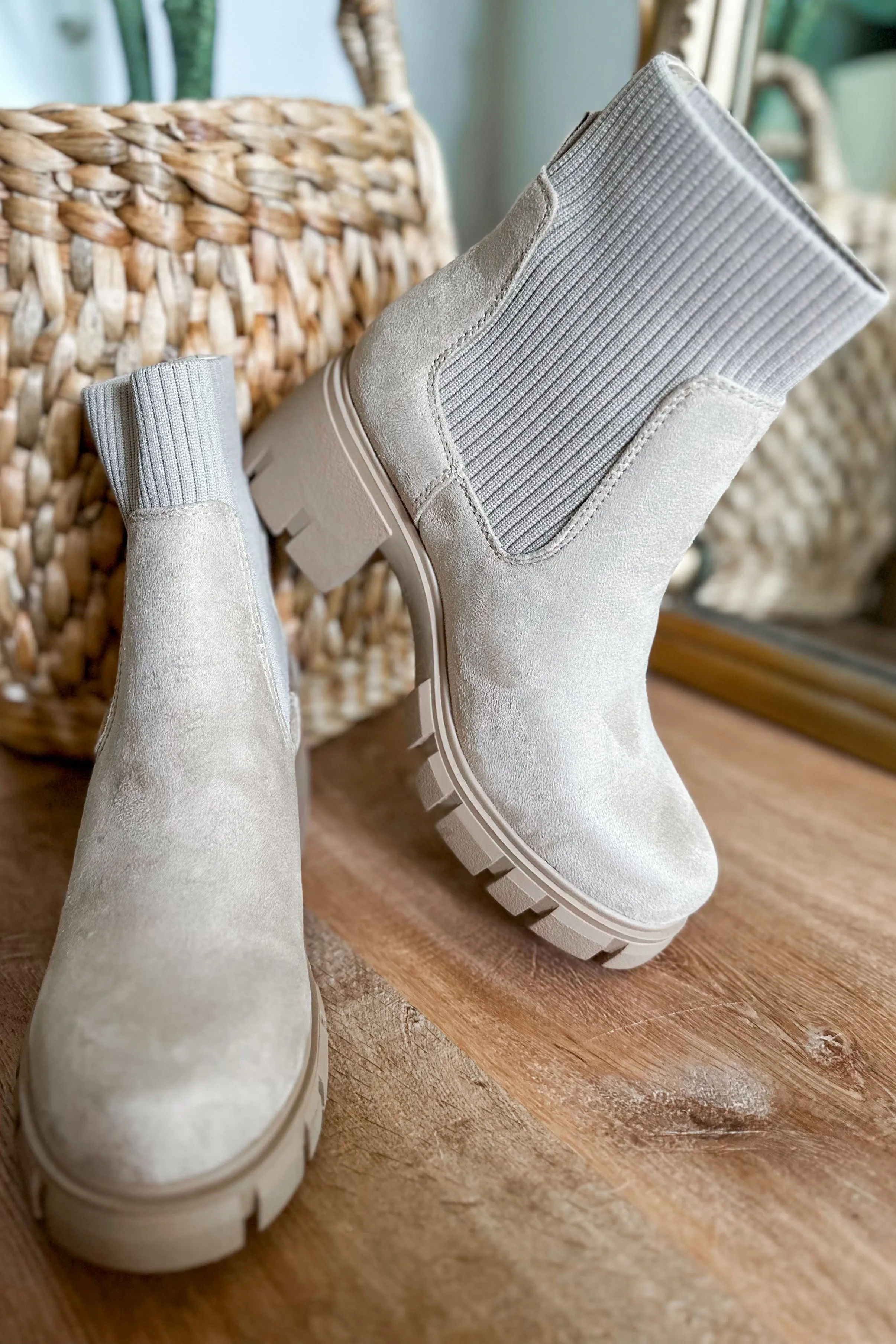 Soda Zordy Pull On Chunky Heel Ankle Boot *FINAL SALE*