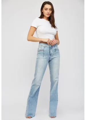 SUPER HIGH RISE RELAXED FLARE