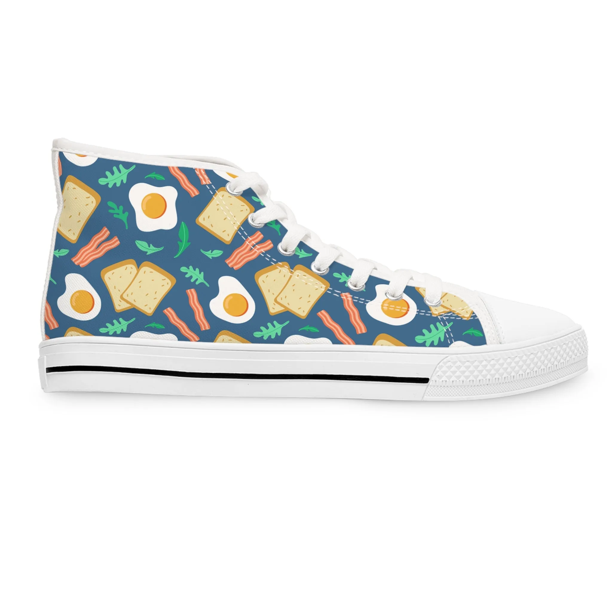 Toast and Eggs Women's High Top Sneakers