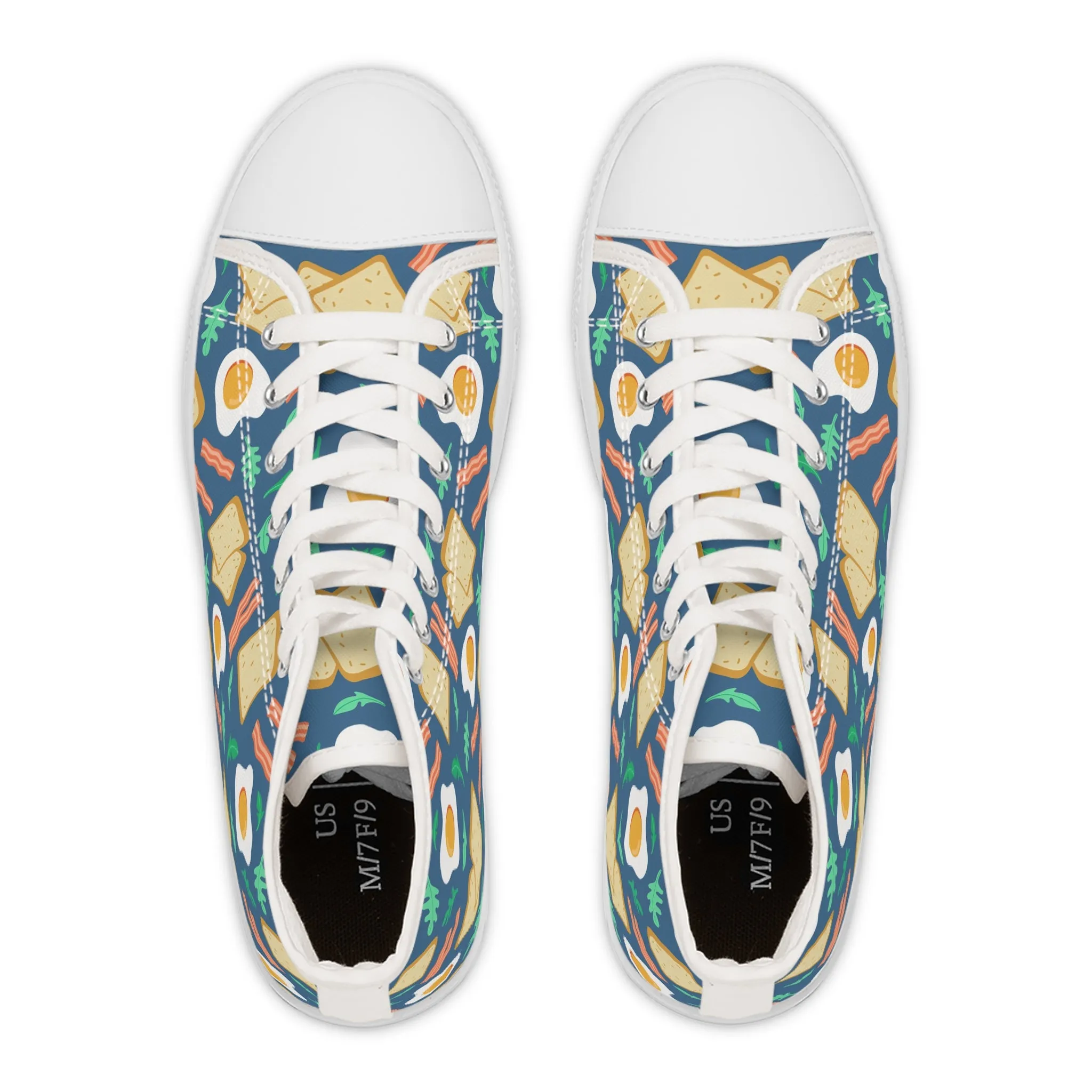 Toast and Eggs Women's High Top Sneakers
