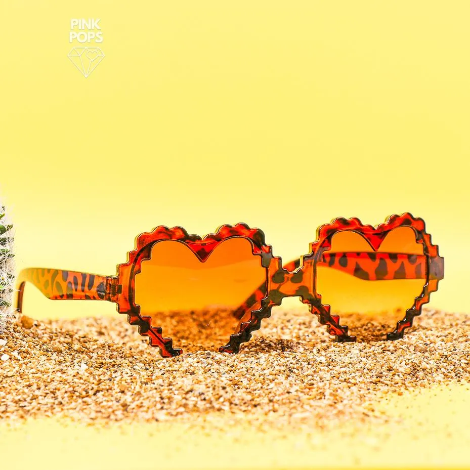Trendy  Heart Kids Sunglasses