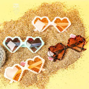 Trendy  Heart Kids Sunglasses