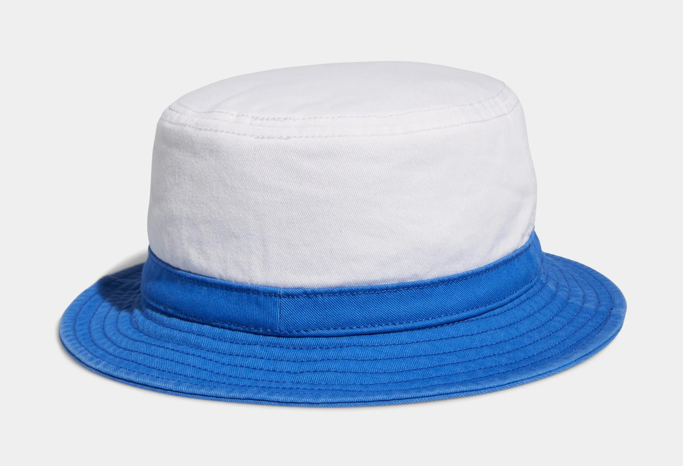Washed Bucket Hat Mens Hat (Blue/White)
