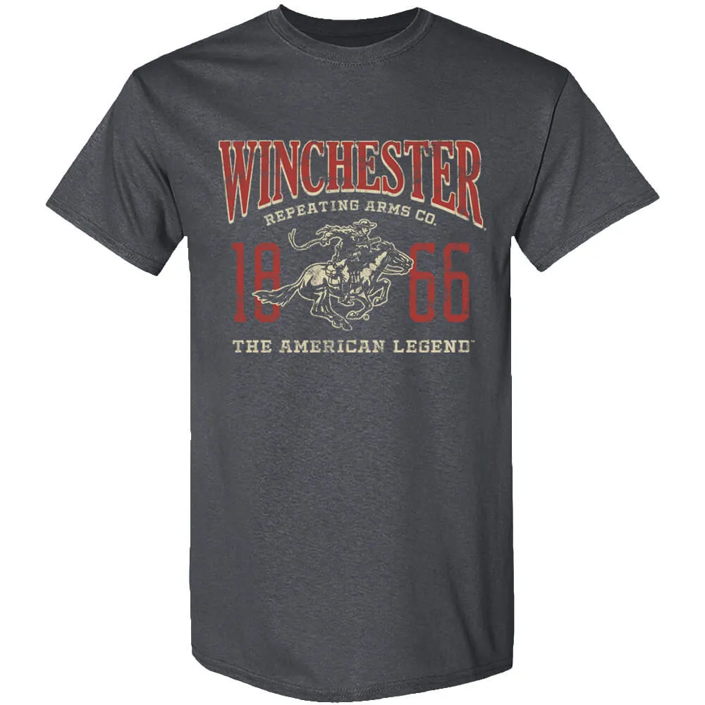 Winchester Classic - Vintage 1866 Horse and Rider - Short Sleeve T-Shirt